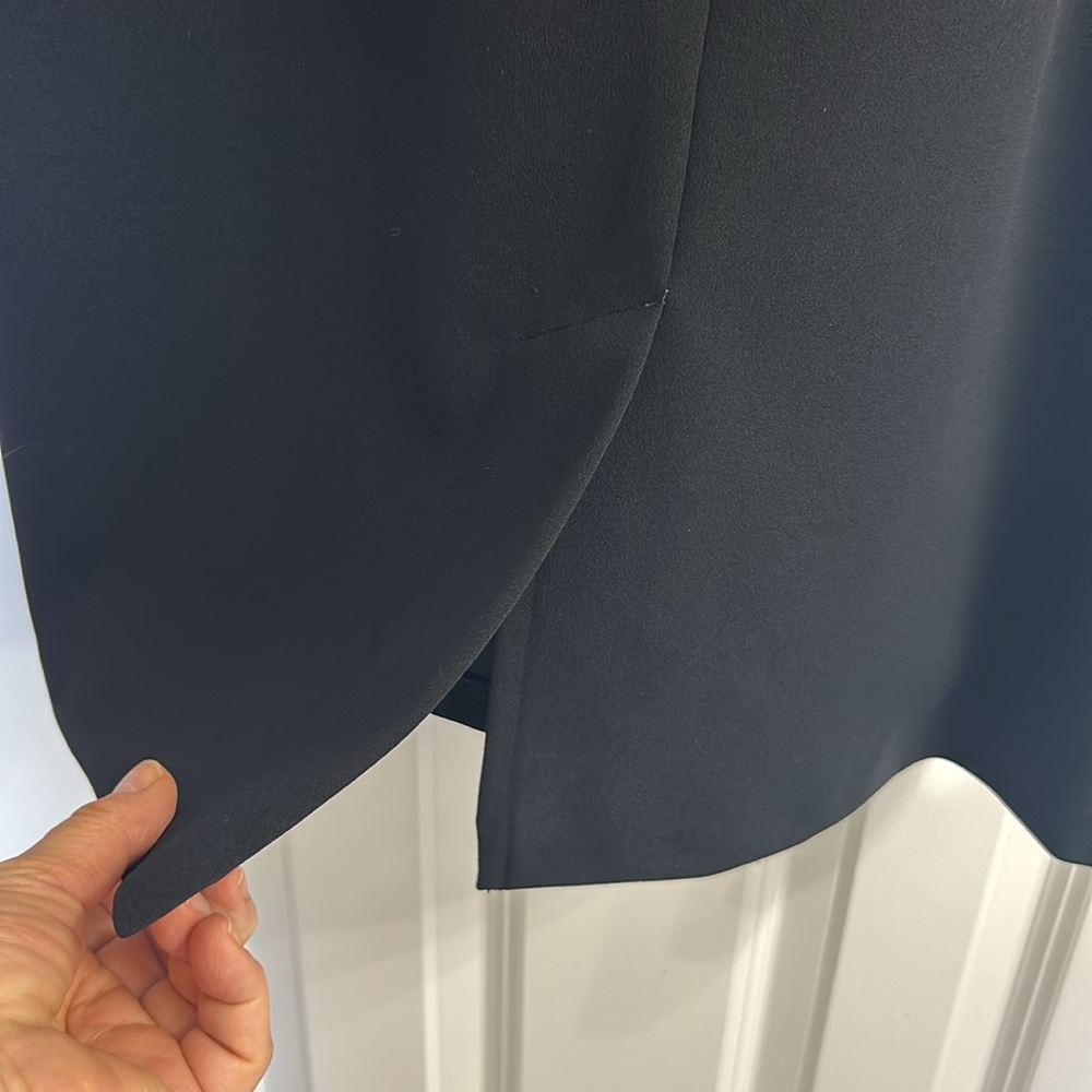 Talbots Basic Black Asymmetrical Neck Knit Dress … - image 7